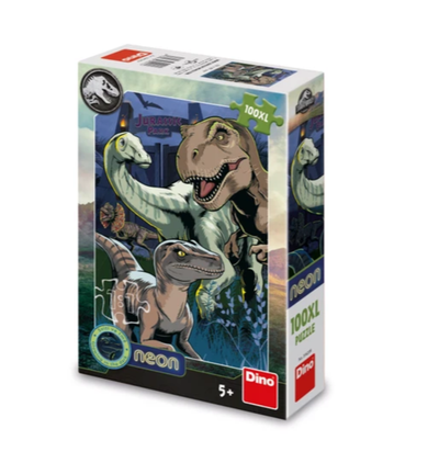 Puzzle Dino Jurassic World Neon, 100XL pjesë, 5+ vjeç
