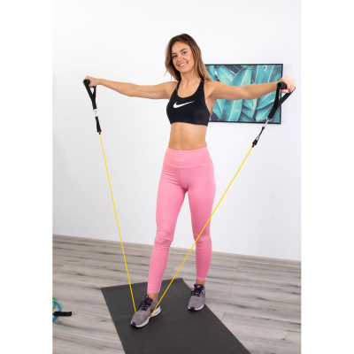 Set shirita rezistence EB Fit Tubing, 5 copë, me nivele të ndryshme, me ngjyra të ndryshme
