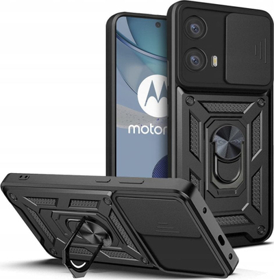 Mbulesë telefoni Tech-Protect Camshield Pro për Motorola Moto G73 5G, me unazë 360°, e zezë