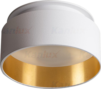 Spot i futur Govik Recessed Ring, trup alumini, pa llambë, i bardhë me ari