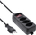 Prizë zgjatuese InLine Socket Strip Zvicër, 3 dalje, 1.5m, e zezë