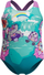 Kostum banje për goca të vogla Learn to Swim Printed Crossback, elastik Enduraflex, me print shumëngjyrësh, i gjelbër