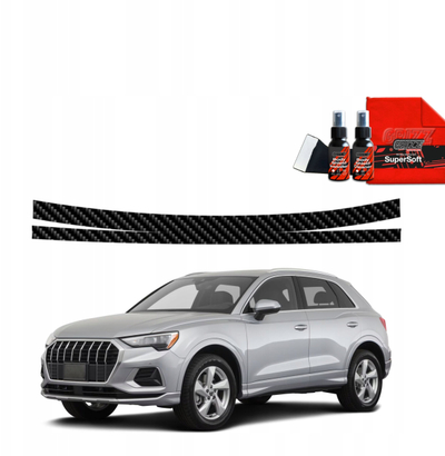 Folie mbrojtëse bagazhi GrizzGlass BodyShield, për Audi Q3 Sportback 2018-2025, pamje karboni, e zezë