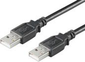 Kabllo USB MicroConnect USBAA2B, USB A me USB A, 1.8m, e zezë