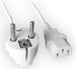 Kabllo Gembird VDE Euro/IEC C13,1.8m, e bardhë