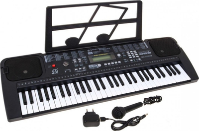 Tastierë elektronike MQ-6152UFB, 61 taste, me mikrofon, e zezë