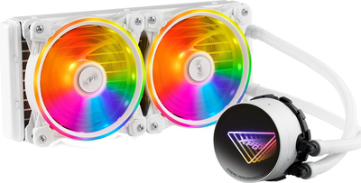 Ftohës uji për CPU Adata XPG Levante X 240, radiator 240mm, ARGB, i bardhë