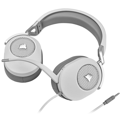 Kufje gaming Corsair HS65 Surround, 7.1, 3.5mm, të bardha