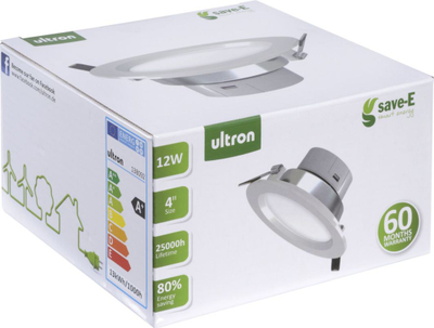 Llambë tavani LED Ultron (138092), 12W, 650lm, 4000K, e bardhë