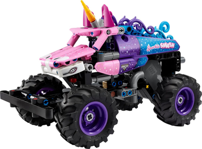 Lodër ndërtimi LEGO Technic 42220 Monster Jam Sparkle Smash, kamion përbindësh, tërheq e lësho, shumëngjyrësh