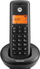 Telefon fiks pa tela Motorola E201, DECT, me sekretari telefonike, i zi