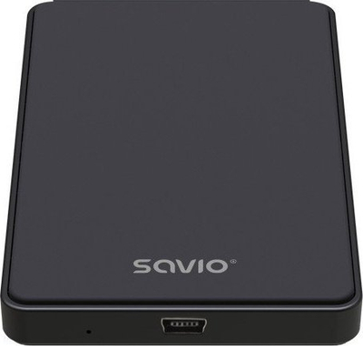 Kuti e jashtme SAVIO AK-73, 2.5" HDD SSD, USB 2.0, e zezë