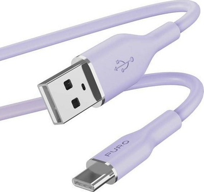 Kabllo USB Puro ICON Soft, USB A në USB C, 1.5 m, lejla