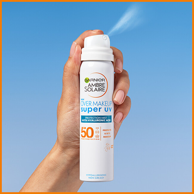 Sprej mbrojtës për lëkurë Garnier SPF 50 Over Make-up, 75 ml