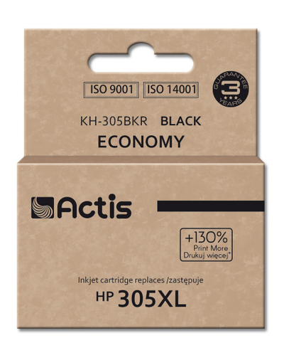 Ngjyrë për printer Actis KH-305BKR (zëvendësim për HP 305XL 3YM62AE), 20 ml, e zezë
