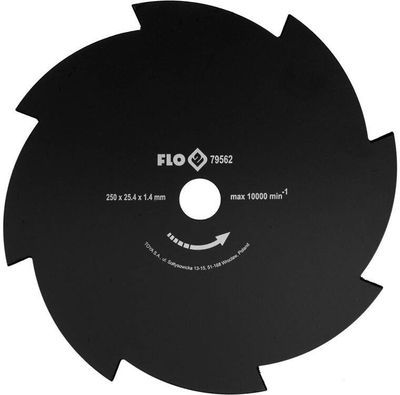 Disk prerës për brushcutter, 8 dhëmbë, 250mm, 25.4mm, çelik