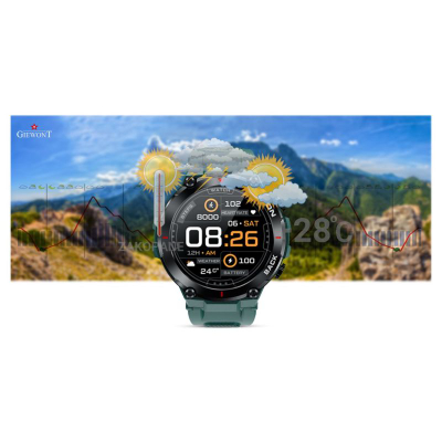 Smartwatch Giewont GW460-2, GPS, sportiv, jeshil