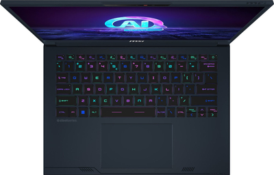 Laptop MSI Stealth 14 AI Studio A1VFG, Core Ultra 7, 16GB RAM 1TB SSD, blu e errët