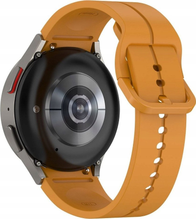 Rrip silikoni për smartwatch Samsung Galaxy Watch 4 5, unisex, i verdhë