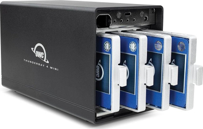 Disk i jashtëm RAID OWC ThunderBay 4 Mini, 16TB SSD, Thunderbolt 3, i zi