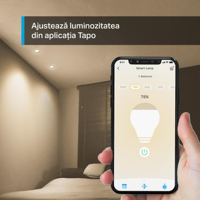 Llambë spot inteligjente TP-Link Tapo L610, Wi-Fi, GU10, e bardhë e ngrohtë
