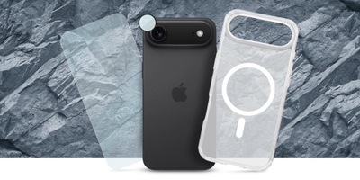 Set 3n1 aksesorë Roobix Clarion MagSafe për iPhone 17 Air, kejs transparent, xham mbrojtës, mbrojtës lente kamerash