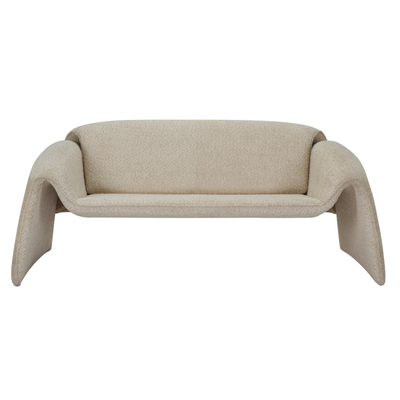 Sofa Laforge me kornizë metalike 160x80x63cm (HM9680.03), bezhë