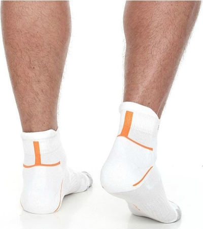 Спортски чорапи Brubeck Running Light, за мажи, 42-44, бели