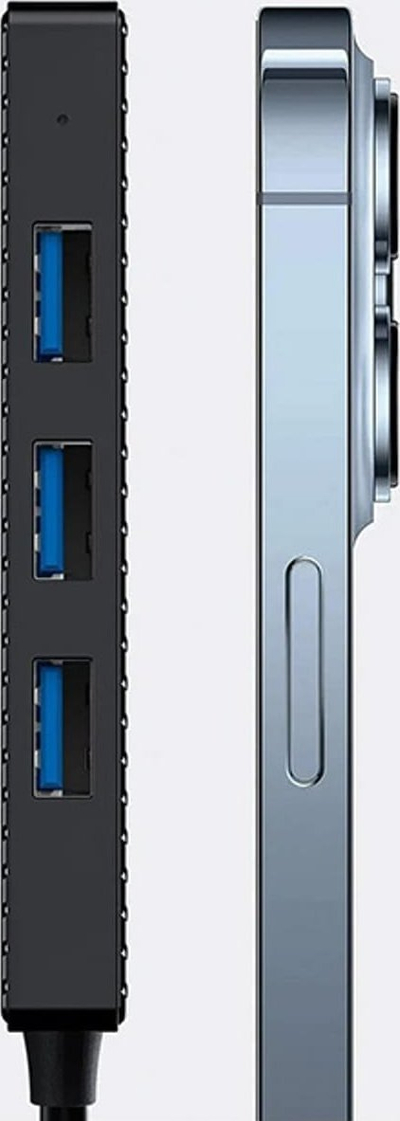 Hub USB INVZI MH04, 4 porta USB 3.0, 5 Gbps, i zi
