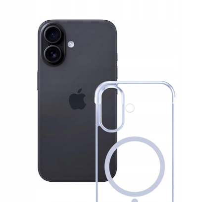 Mbështjellës telefoni 3MK Just20g Clear MagCase, për iPhone 17, me MagSafe, transparent