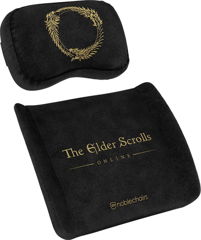 Set jastëkësh memory foam noblechairs The Elder Scrolls Online, për qafë edhe shpinë, i zi
