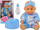 Kukull bebe Lean Sport Baby Doll, 24 cm, me biberon dhe vazon e WC-së, blu
