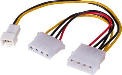 Kabllo për furnizim të energjisë Akyga AK-CA-35 (MOLEX / MOLEX + 3pin 12V FM PVC 0.15m) - AK-CA-35