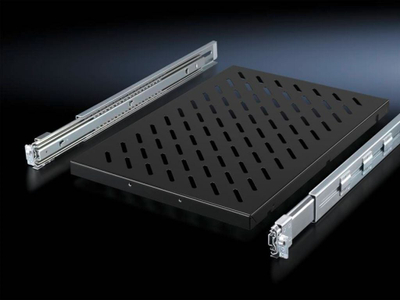 Raft tërheqës për kabinet serverik Rittal DK 5501.685, 19", çelik, i zi