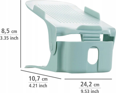 Mbajtëse këpucësh WENKO Shoe Stacker, set me 8 copë, i rregullueshëm në lartësi, jeshile pastel