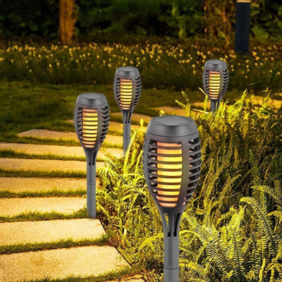 Lampë diellore TORCH Solar Lamp Dancing Flames, 12 LED SMD, set 12 copë, gri