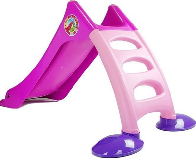 Rrëshqitëse kopshti Lean Toys Slide Garden 424, për kalamaj, rozë vjollcë