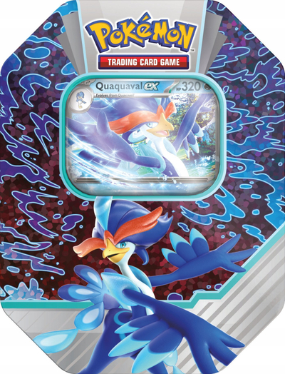 Set letra Pokémon TCG Paldea Partners Tin Bundle, 3 kuti metalike, Scarlet &amp; Violet, shumëngjyrësh