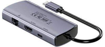 Hub USB C Unitek D1113CGY01, 6 në 1, HDMI 4K, gri space