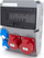 Pllakë shpërndarjeje ELS Elektrotechnika 11NO22C11C1F, 32A 5P, 16A 5P, RCD, IP44