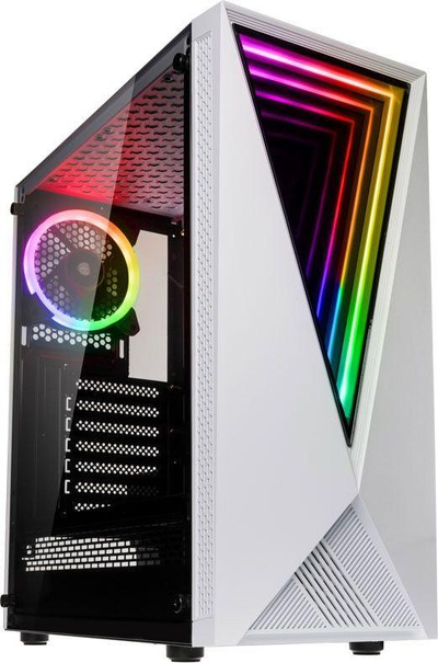 Kasë kompjuteri Kolink Void RGB, e bardhë