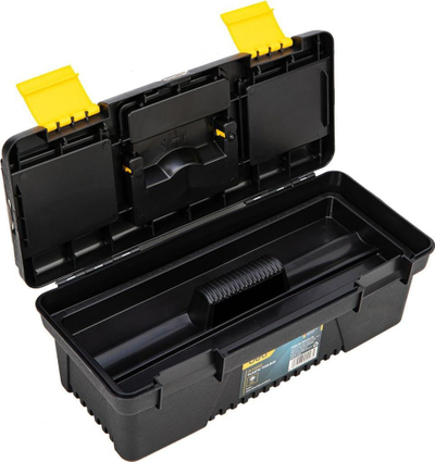 Kuti veglash plastike Deli Tools EDL432412, 12", verdhë e zezë