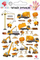 Tatuazhe të larshme për kalamaj Dodo Construction Machines, me temë makineri ndërtimi, paketim 100×150 mm, shumëngjyrëshe