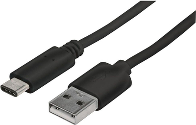 Kabllo USB Manhattan USB A me USB C, 1m, USB 2.0, e zezë