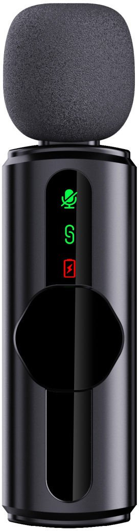 Mikrofon wireless lavalier Platinet 3 në 1, 2.4 GHz, Plug and Play, i zi