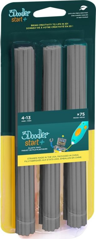 Filament 3D 3Doodler Start 3DS ECO08, PLA, 75 copa, gri