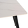 Tavolinë ngrënieje Tom 160x80x76Hcm (HM9588.02), bardhë/ zezë