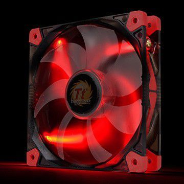 Ftohës Thermaltake Luna LED, 120 mm, i kuq