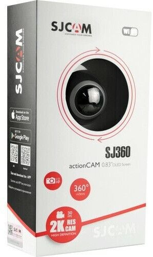 Акциона камера SJCAM SJ360 Панорама, 12MP, 2K, црна