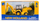 Lodër eskavator Daffi New Holland B110C, mini, metal plastike, e verdhë